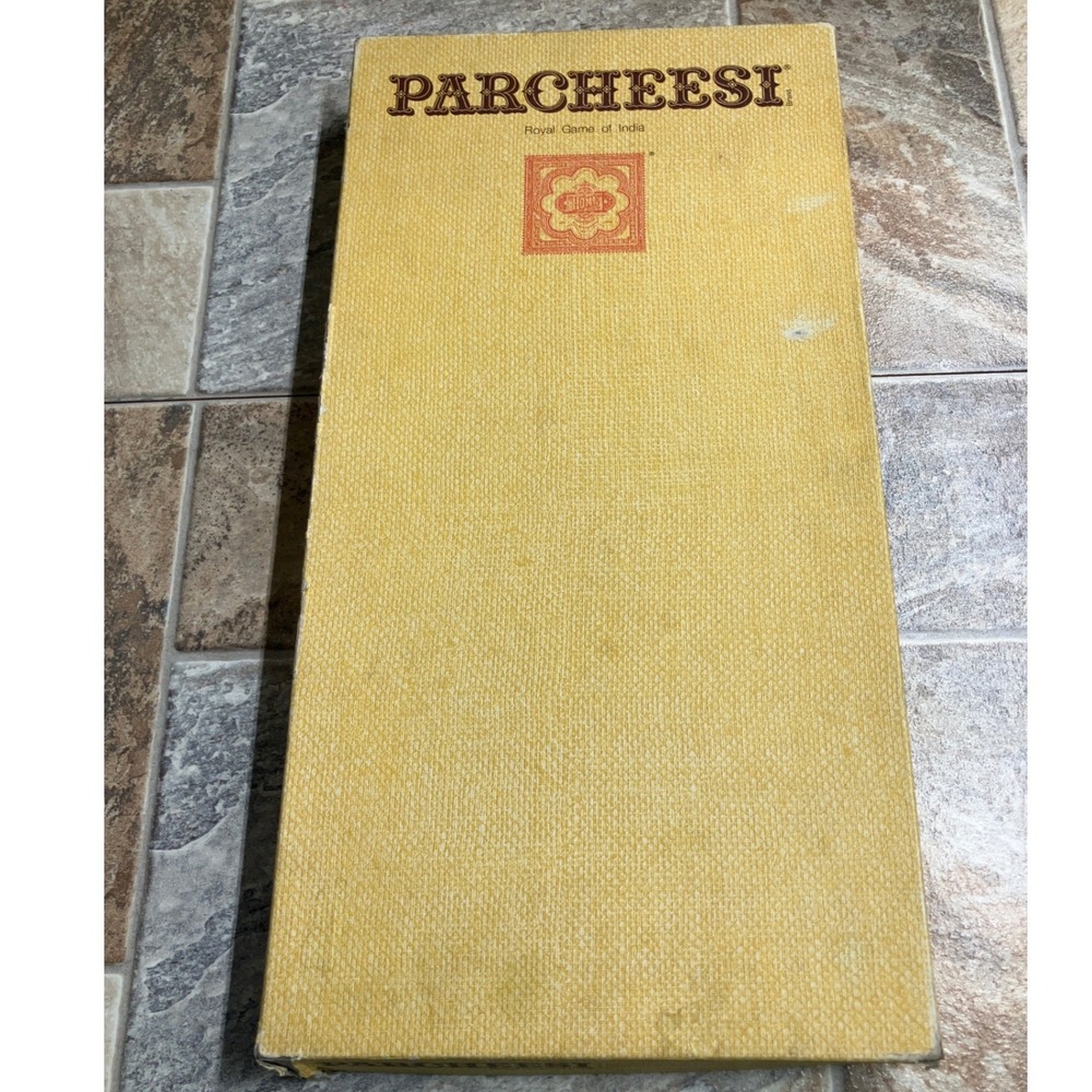 Vintage Parcheesi Royal Game of India Selchow Righter No. 2 Board Game 1975 Wood
